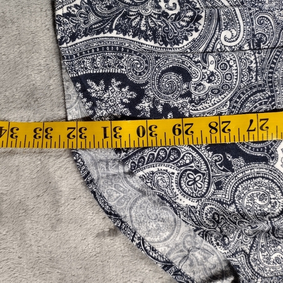 Lauren Ralph Lauren Paisley Monogram Logo Sleepshirt Women M Pajamas Loungewear - Picture 8 of 9